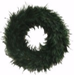 Feather Wreath from Roden Surplus Imports Inc.