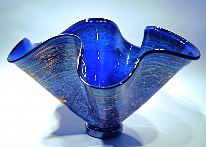 Blown Glass Container By Doug Frates Glass