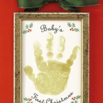 Baby's First Christmas Handprint Ornament