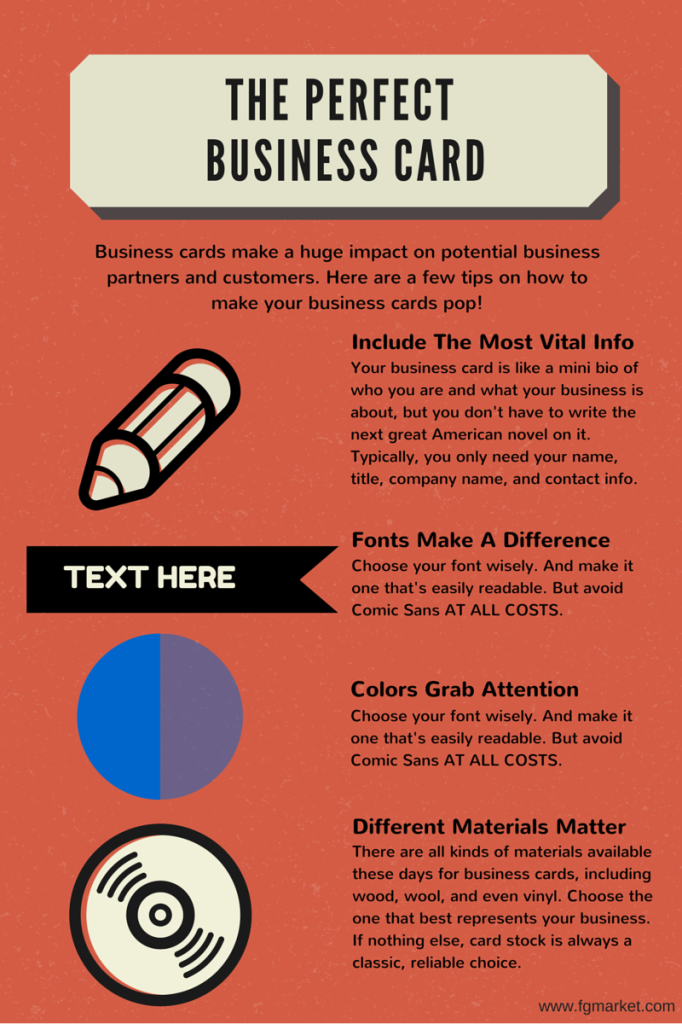 The Perfect Business Card Infographic
