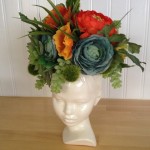 Mannequin Head Floral Display